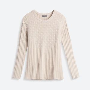 41 Hawthorn Chunky Sweater Size XL Cream Textured